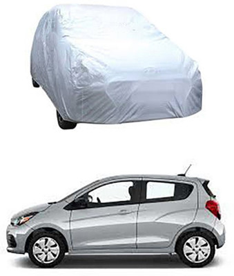 Auto Age Car Cover For Chevrolet Spark (Without Mirror Pockets)(Silver)