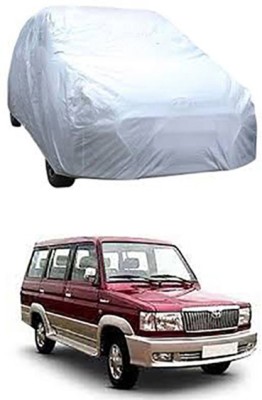 Auto Age Car Cover For Toyota Qualis (Without Mirror Pockets)(Silver)