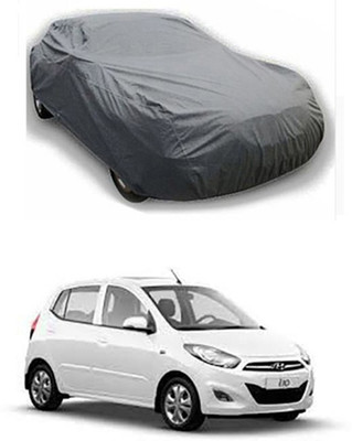Auto Age Car Cover For Hyundai i10 (Without Mirror Pockets)(Grey)