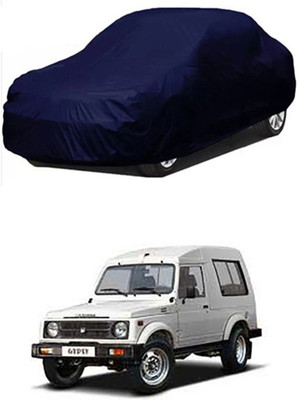 Auto Age Car Cover For Maruti Suzuki Gypsy (Without Mirror Pockets)(Blue)