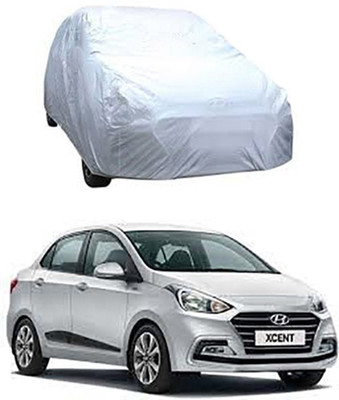 Auto Age Car Cover For Hyundai Xcent (Without Mirror Pockets)(Silver)