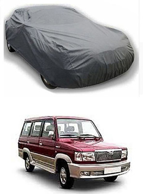 Auto Age Car Cover For Toyota Qualis (Without Mirror Pockets)(Grey)