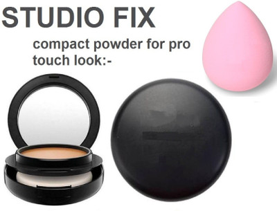 MYEONG STUDIO FIX MAKEUP FIXING COMPACT POWDER WITH OIL FREE LIQUID FOUNDATION MAKEUP KIT(2 Items in the set)