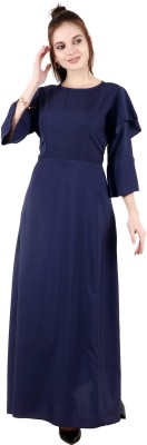 Shyammc Women Maxi Blue Dress