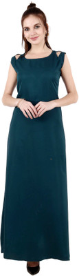 Shyammc Women Maxi Green Full Length Dress