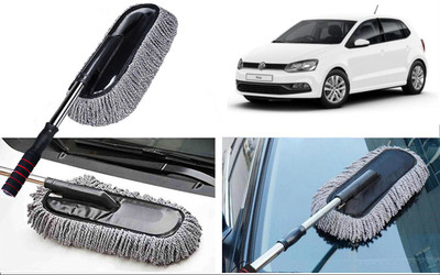 Onshhm Cleaning Brush for Cars Cleaning Surface, Multipurpose Soft Brush with Hand Wet and Dry Duster