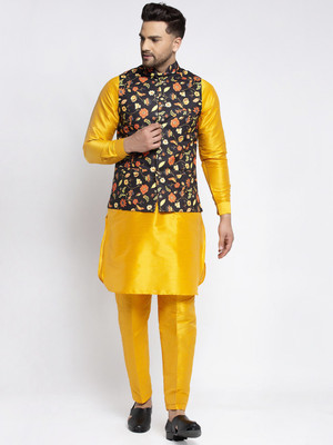 ABH Lifestyle Men Kurta Pant Ethnic Jacket Set