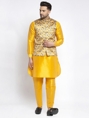 ABH Lifestyle Men Kurta Pant Ethnic Jacket Set