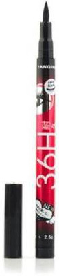 YANQINA High quality waterproof liquid eye liner 36hours no smudge suitable for contact lens users also 6 g (Deep black) 6 ml(Black)