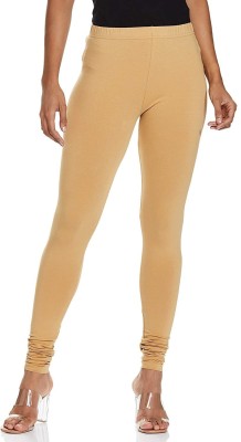 E Solutions Churidar  Ethnic Wear Legging(Beige, Solid)