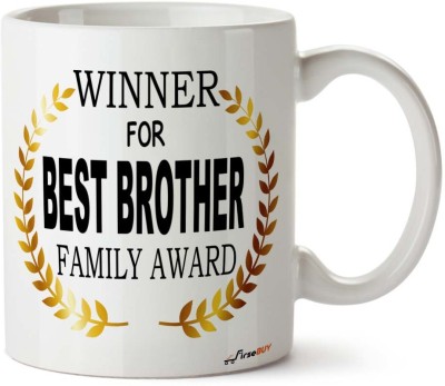 FirseBUY Winner for Best Brother Family Award Funny Ceramic Ceramic Coffee Mug(325 ml)