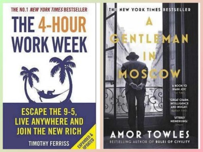 Combo Of 2 (The 4 Hour Work Week + A Gentleman In Moscow)(Paperback, Timothy Ferriss, Amor Towels)