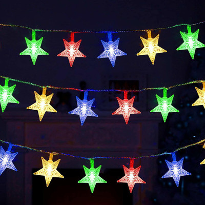 party assets 25 LEDs 6.1 m Multicolor Color Changing Star Rice Lights(Pack of 1)
