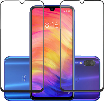 MobileBukket Edge To Edge Tempered Glass for Mi Redmi Note 7(Pack of 2)