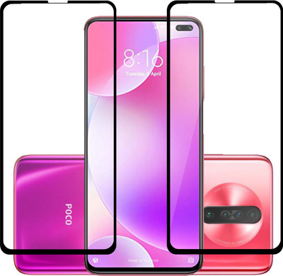 MobileBukket Edge To Edge Tempered Glass for Poco X2(Pack of 2)