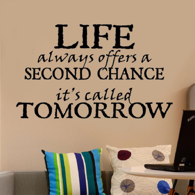LYOMAN 59 cm secondchange-blk Self Adhesive Sticker(Pack of 1)