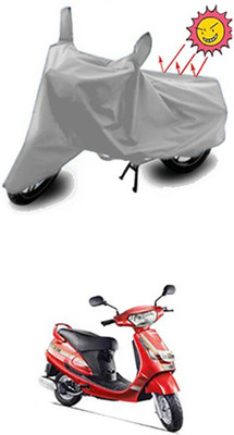 Auto Age Two Wheeler Cover for Mahindra(Silver)