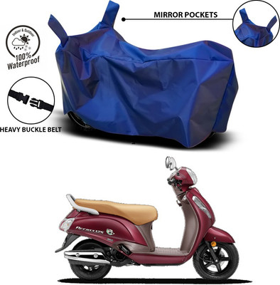 ANTHUB Waterproof Two Wheeler Cover for Suzuki(New Access 125, Blue)