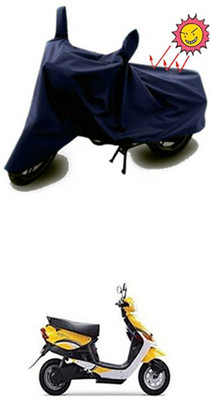 Auto Age Two Wheeler Cover for Indus(Yo Style, Blue)