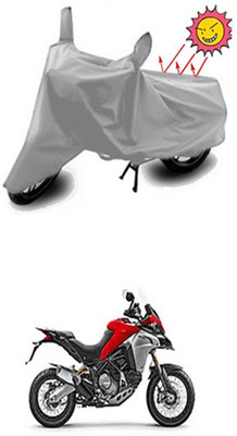 Auto Age Two Wheeler Cover for Ducati(Silver)