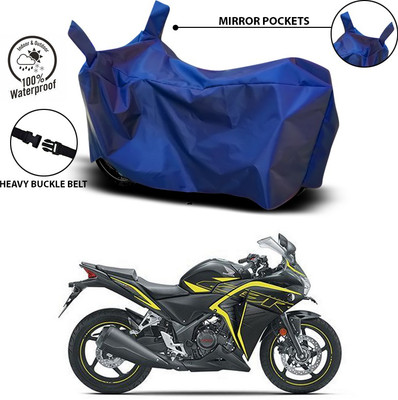 ANTHUB Waterproof Two Wheeler Cover for Honda(CBR 250R, Blue)