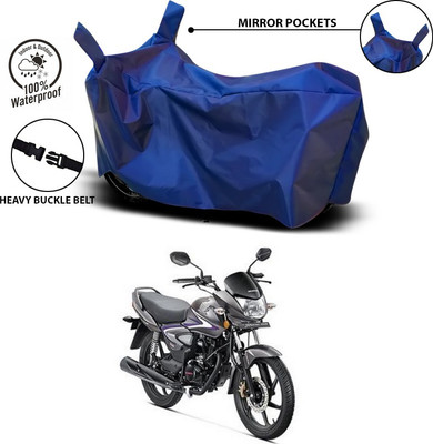 SEBONGO Waterproof Two Wheeler Cover for Honda(CB Shine, Blue)