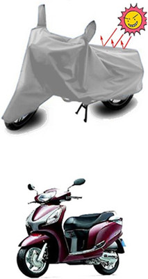 Auto Age Two Wheeler Cover for Honda(Silver)