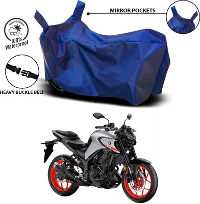 SEBONGO Waterproof Two Wheeler Cover for Yamaha(MT 9, Blue)