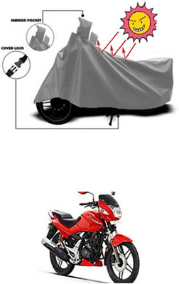 Auto Age Two Wheeler Cover for Hero(Grey)