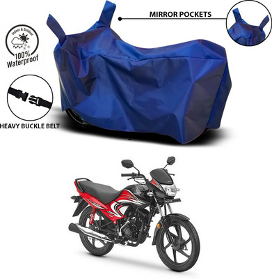 ANTHUB Waterproof Two Wheeler Cover for Honda(Dream Yuga, Blue)