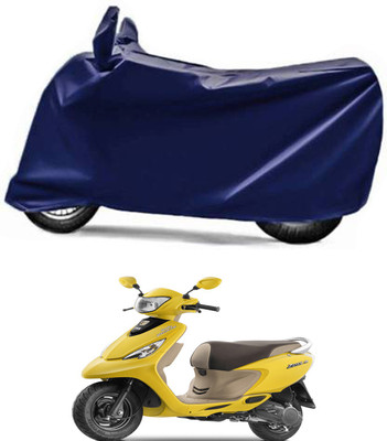 RONISH Two Wheeler Cover for TVS(Scooty Zest 110, Blue)