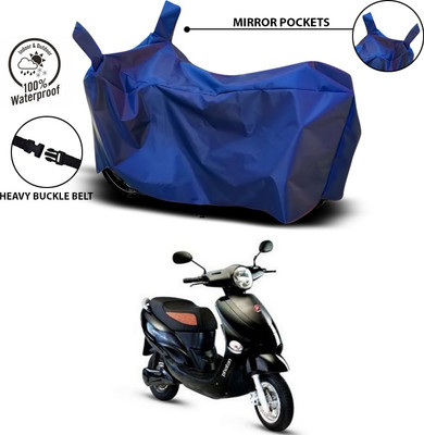 SEBONGO Waterproof Two Wheeler Cover for Hero(Electric Photon, Blue)