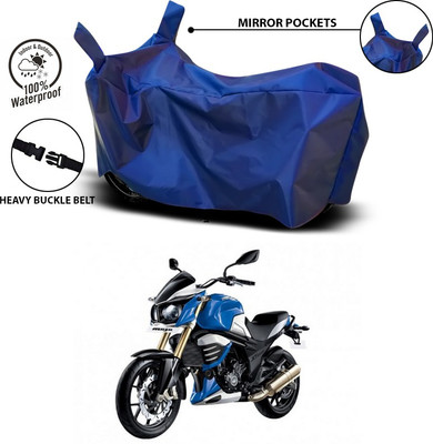 ANTHUB Waterproof Two Wheeler Cover for Mahindra(Mojo, Blue)
