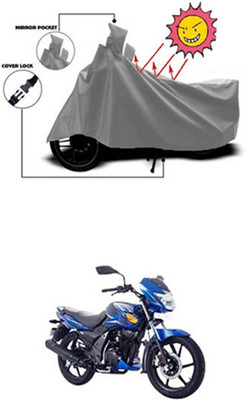 Auto Age Two Wheeler Cover for TVS(Grey)