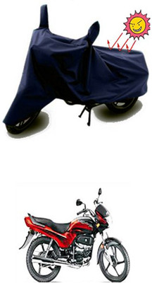 Auto Age Two Wheeler Cover for Hero(Passion Plus, Blue)