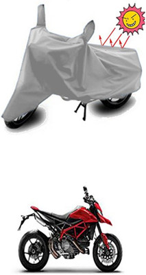 Auto Age Two Wheeler Cover for Ducati(Hypermotard, Silver)