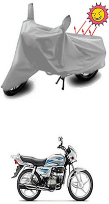 Auto Age Two Wheeler Cover for Hero(Splendor Plus, Silver)