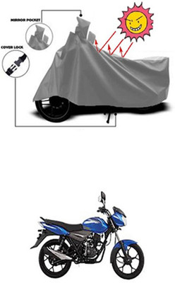 Auto Age Two Wheeler Cover for Bajaj(Grey)