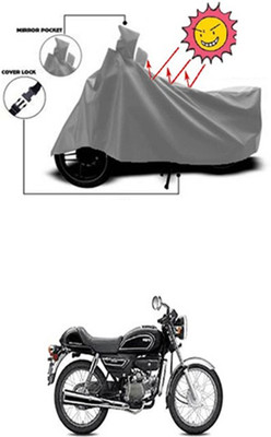 Auto Age Two Wheeler Cover for Hero(Splendor Pro Classic, Grey)