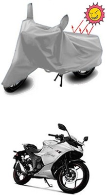 ZTech Two Wheeler Cover for Suzuki(Gixxer SF, Silver)