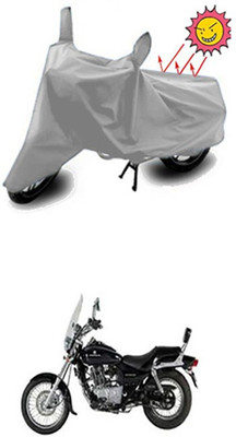 Auto Age Two Wheeler Cover for Bajaj(Silver)