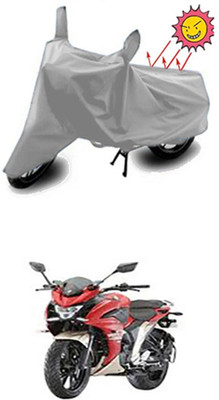 Auto Age Two Wheeler Cover for Yamaha(Fazer, Silver)