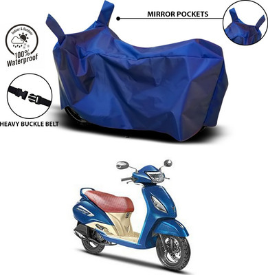 ANTHUB Waterproof Two Wheeler Cover for TVS(Jupiter, Blue)