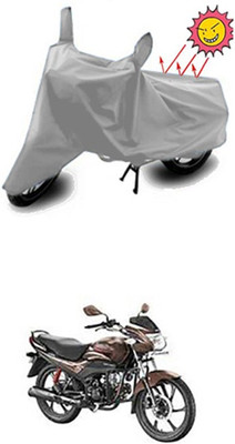 Auto Age Two Wheeler Cover for Hero(Silver)