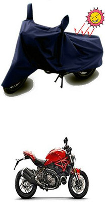 Auto Age Two Wheeler Cover for Ducati(Monster 821, Blue)
