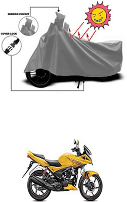 ZTech Two Wheeler Cover for Hero(Ignitor, Grey)