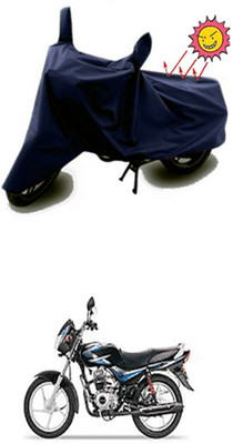 Auto Age Two Wheeler Cover for Bajaj(CT100, Blue)