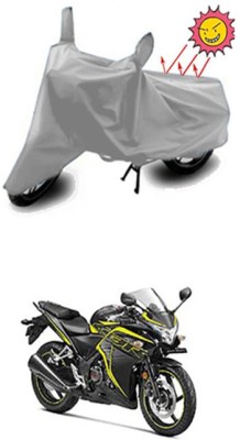 ZTech Two Wheeler Cover for Honda(CBR 250R, Silver)