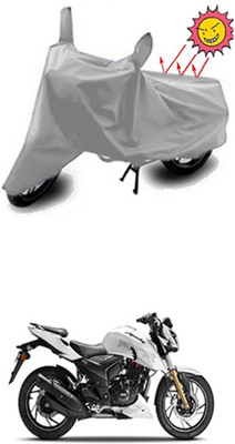 Auto Age Two Wheeler Cover for TVS(Silver)
