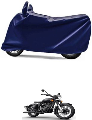 RONISH Two Wheeler Cover for Royal Enfield(Classic 500, Blue)